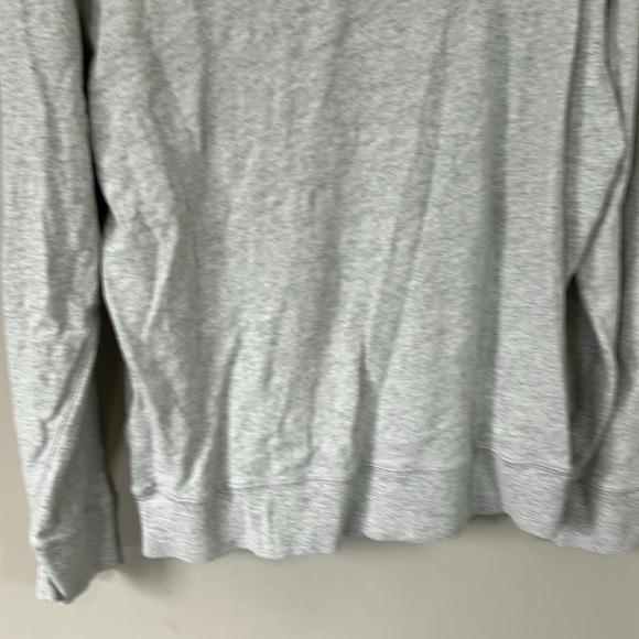 FAHERTY Sunwashed Slub Hoodie Shirt Light Grey Heather Mens Knit Top Sz L - Picture 8 of 15